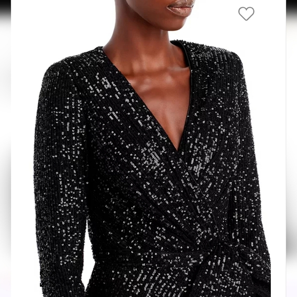 Eliza J Sequined Wrap Gown - Picture 7 of 10